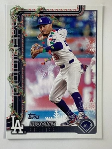 Luces de Navidad 2025 Topps Holiday Image Variation SP #H52 Mookie Betts Dodgers - Imagen 1 de 2