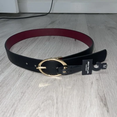 Nuevo con etiquetas Cinturón Ann Taylor Reversible 33-37 pulgadas Cintura Moderno Elegante Atemporal Elegante Elegante Foto 1 de 3