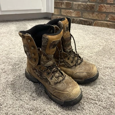 Danner Boots Mens Size 8.5 D 8" Pronghorn HD Green GTX 42214 Real Tree Gore Tex - Image 1 of 4