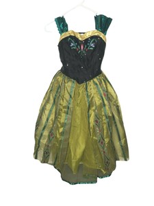 Girls Elsa Frozen Fever Deluxe Costume Green Dress | Costume Party World