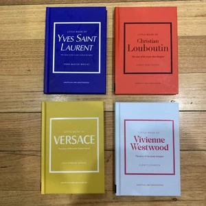 Fashion Books Bundle Little Book Of Versace - Westwood - Louboutin - YSL Lot - Picture 1 of 13