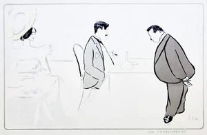 SEM, C. de MERODE, G.FEYDEAU, CORNUCHE, aux Ambassadeurs, restaurant 1900 - Imagen 1 de 2