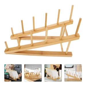 Plate Shelf Plate Storage Dish Drying Rack Dish Rack Mug Storage Holder - Picture 1 of 12