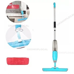 Scopa Spray Microfibra Acqua Spray Pulitore Pavimenti Piastrelle Cucina Marmo 700ml UK - Foto 1 di 7