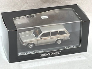 MINICHAMPS Opel Kadett C Camping-Car Astrosilber Métallique 1/43 400 048111 - Picture 1 of 11