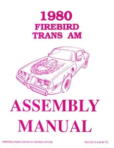 1980 Pontaic Firebird Trans Am Assembly Manual - Picture 1 of 1