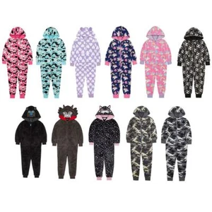 Onezee Kids Boys Girls Novelty Animal Costume Nightwear Pyjama Jumpsuit 1Onesie1 - Picture 1 of 15