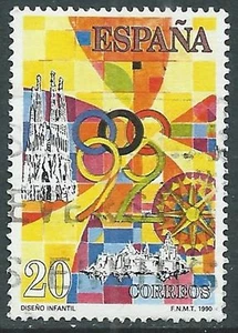 1990 SPAGNA USATO PROPAGANDA FILATELICA - F17-3 - Picture 1 of 1