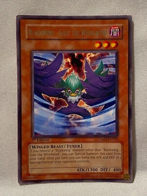 Yu-Gi-Oh Blackwing-Gale The Whirlwind Rare 1st Edition CRMS-EN008 - Image 1 of 4