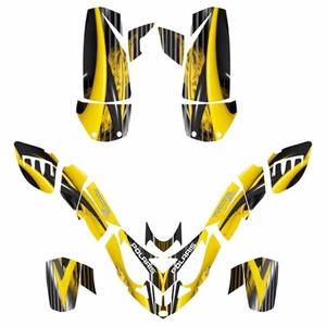 Kit de pegatinas gráficas Polaris Predator 500 NO3333 amarillo servicio personalizado gratuito - Imagen 1 de 2
