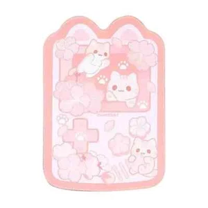 Gamecat Neko Sakura Game Boy Form tappetino per mouse in rosa pastello anime manga Kawaii NUOVO - Foto 1 di 2