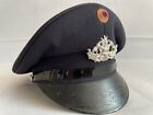Vintage German Firefighters Hat Visor Cap Fire Department Original And Rare Item