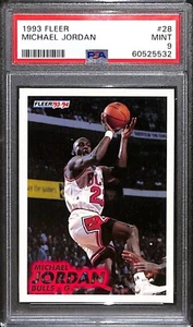 1993 Fleer Michael Jordan Chicago Bulls #28 PSA9 GOAT HOF - Bild 1 von 2