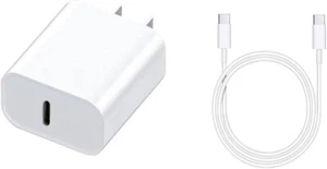 Original Carga Rapida USB-C De 20W Cargador Para iPhone 15 / Pro / Plus / Max - Picture 1 of 5