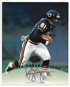 Bobby Engram 1997 LEAF NFL SIGNATURE 8x10 JUMBO PHOTO AUTOGRAPH CARD Bears AUTO - Picture 1 of 2