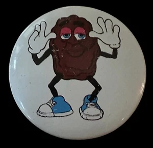 Pin Backs vintage 1987 coleccionables de The California Raisins botón de 11⁄2 - Imagen 1 de 2