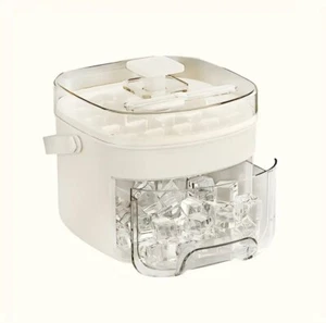 Large Ice Maker - Double Layer, Food Grade Plastic Storage Tray - Portable - Picture 1 of 7