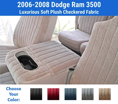 Fundas de asiento de felpa para Dodge Ram 3500 2006-2008 Foto 1 de 4