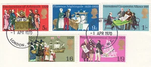 Anniversaries GB Used London WC 1970 ON PIECE (145855) - Picture 1 of 1
