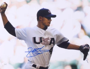 Jake Peavy Signed Team USA 11x14 Photo JSA - Picture 1 of 1