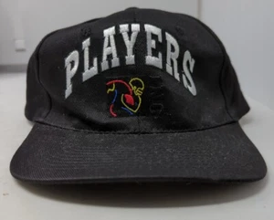 Vintage 1990's NWOT Players INC Adjustable strap Hat black - Picture 1 of 6