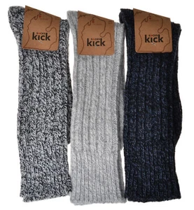 3 Pairs of Mens Thick & Warm Heavyweight Socks - Wool Blend - Picture 1 of 1