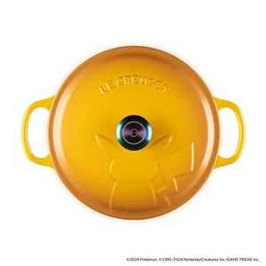 Le Creuset Pokemon 2ª Firma Cocotte Redonda 22cm Néctar Perilla Iridiscente Japón - Imagen 1 de 9