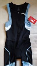 New listing
		TYR Competitor Men Suit Black Blue White size L Triathlon Ironman NWT