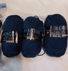 Lot Of 10 Bergere de France Sonora Cotton Blend Worsted Yarn 22074 Nuit (navy)