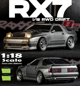 RC Drift Car Gyro Full Proportional Pop Up Headlamp RWD Remote Control Mazda RX7 - Picture 1 of 23