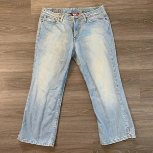 Lucky Brand Jeans Womens 10/30 Fleur Wonder Crop Embroidered Light Wash Denim - Picture 1 of 17