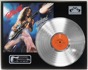 Ted Nugent - Weekend Warriors Silver LP Record Plaque Display - Picture 1 of 3