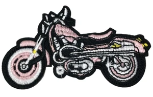 Patch Sew On Clothing Backpacks Biker Jackets PANTS White HD Motorcycle NEW A101 - Picture 1 of 3