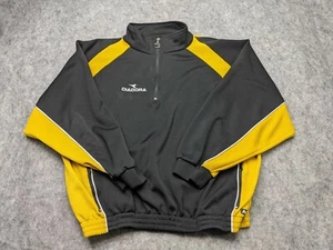 Diadora Pullover Mens Extra Large Athletic Long Sleeve Black Quarter Zip XL - Picture 1 of 10