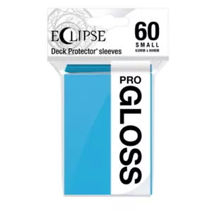 * Sleeves Eclipse Gloss Small Sky Blue 60ct Upro 15627 - Picture 1 of 1