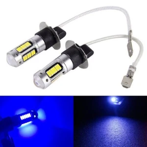 2x H3 Blue LED DRL Day Running Xenon Bulb Kit For Car Truck Fog Light Lamp 12V - Picture 1 of 3