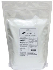 NuSci 5000g 100% Ascorbinsäure Vitamin C reines Pulver USP gentechnikfrei nicht bestrahlt - Bild 1 von 5