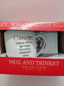 What's you sign? Cancer Mug & Trinket Tray Set - Picture 1 of 4