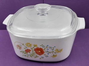Corning Ware A-3-B, 3 QT Casserole Dish Wildflower w/Lid Pyrex A9C - Picture 1 of 12
