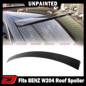 08-13 Fit For Mercedes Benz W204 OE Roof Spoiler C300 C250 C63 Matte Black - Picture 1 of 7