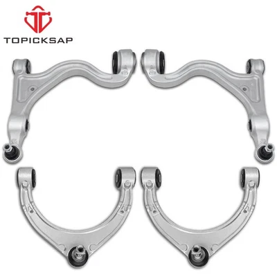 Brazos de control inferiores superiores delanteros 4 piezas aptos para Porsche Panamera 2014 2015 2016 Foto 1 de 4