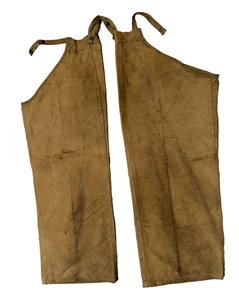 CC Filson Style 22 Hunting Chaps Tin Cloth Waxed Cotton Sz Regular USA Made VTG - Picture 1 of 8