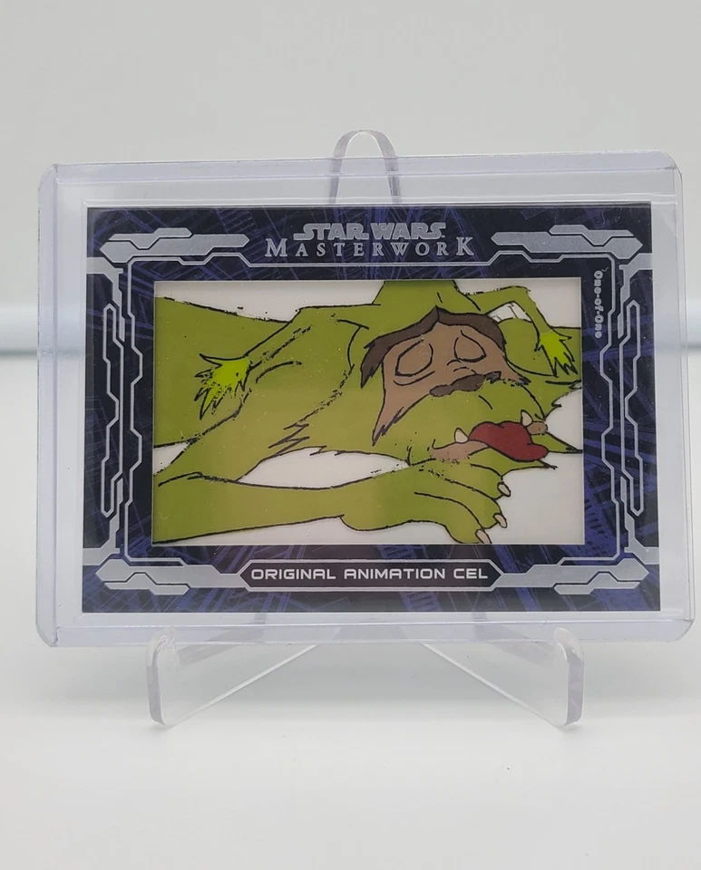 2017 Topps Star Wars Masterwork Original Animation Cel Relics Ewoks 1/1 - Image 1 of 2