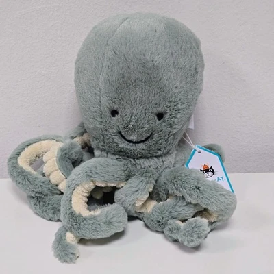 Jellycat Little Odyssey Octopus Sage Green Blue Octopus Plush Retired 7" BNWT - Image 1 of 4