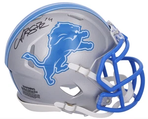 Amon-Ra St. Brown Autographed Detroit Lions 2024 Mini Speed Helmet Fanatics - Picture 1 of 2