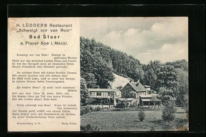 AK Bad Stuer i. M., Restaurant Schweigt mir von Rom, Inh. H. Lüdders  - Picture 1 of 2