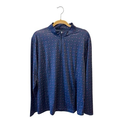 Callaway Weather Series 1/4 Zip Pullover Top Plus XXL Navy Pink Strawberry - Image 1 of 4