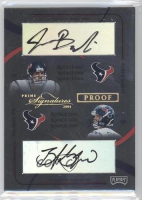 2004 Prime Signatures Gold Proof /50 BJ Symons Jason Babin #108 iniciante controle remoto automático - Imagem 1 de 2