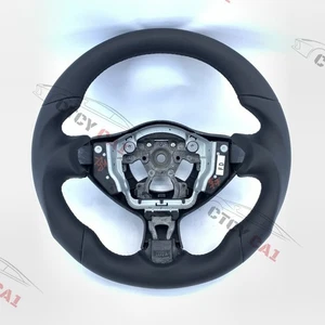 Custom Carbon Fiber Steering Wheel for Infiniti QX70 Nissan 370Z/full leathe - Picture 1 of 7