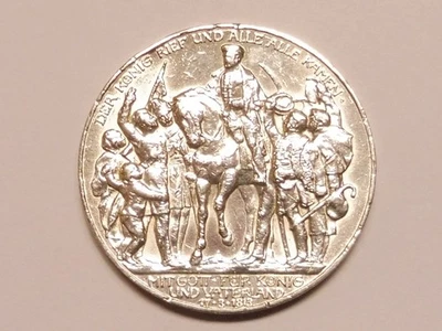 PREUSSEN 3,- Mark 1913 Befreiungskrieg (L3559) - Bild 1 von 2